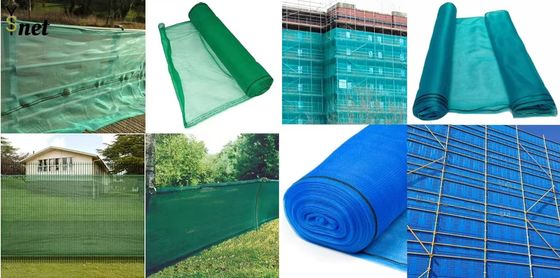 PE Heavy Duty Debris Netting 75gsm - 350gsm Green Net For Construction Site