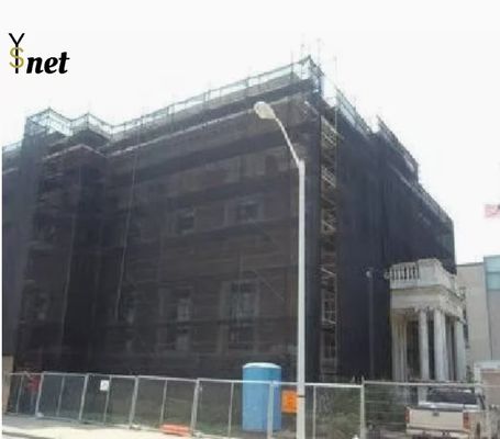 180GSM Building Safety Netting 1/16 Inch Fire Resistant Netting Black