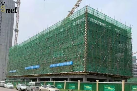 HDPE / PE / Nylon / Plastic Fireproof Mesh Netting Dust Proof Blue Debris Netting