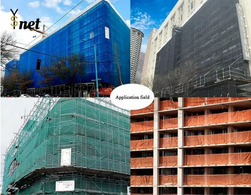 50m - 200m Green Debris Netting Customized Scaffold Debris Mesh