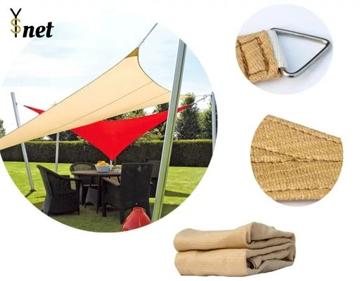 High Strength HDPE Sun Sail Shade Net, Triangle and Square Type Shade Sails for Garden Patio