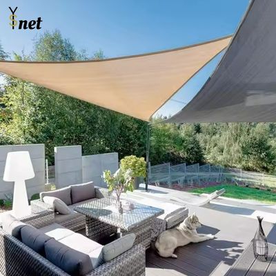 5x5x5m Beach Sun Shade Sail 320gm 350gm Custom Triangle Shade Sail
