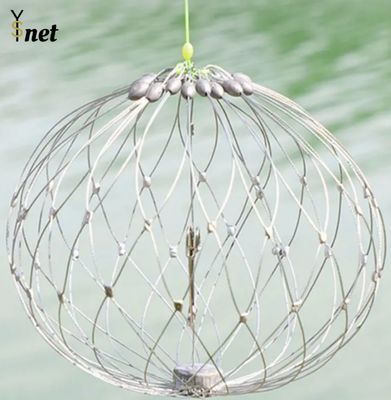 Customized Crab Net Bait Cage Foldable Crab Catching Cage For Ultimate Catch
