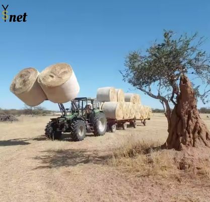 1.23mx2000m Round Bale Net Wrap 8gsm - 10gsm Round Hay Bale Wrap For Farmers