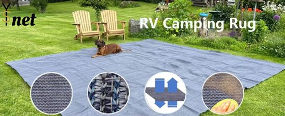 Breathable Outdoor RV Rug 225GSM 280GSM 350GSM RV Patio Mat 6x9