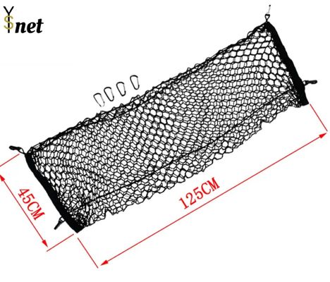 Truck Bed Cargo Net 125*45cm Car Trunk Net Anti Corrosion Customize Available